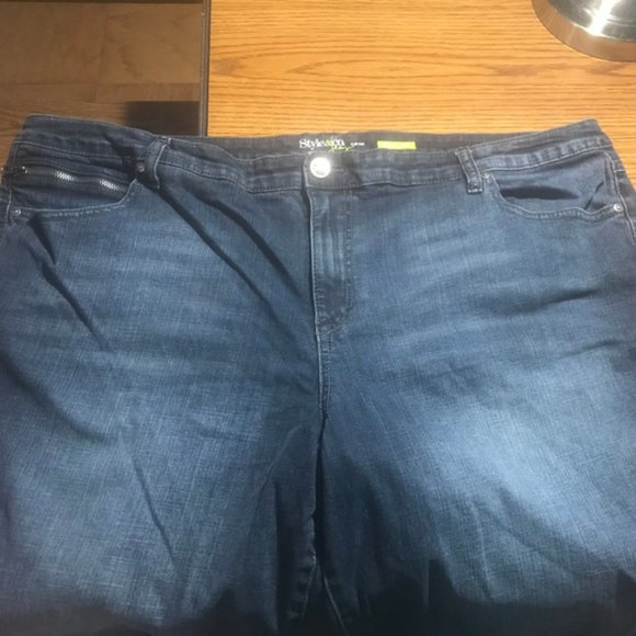 Style & Co slim leg denim jeans size 24W - Picture 3 of 6